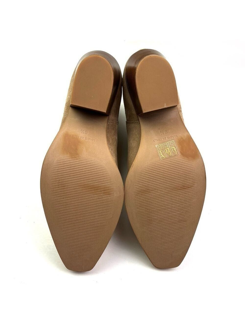 New Everlane The Western Boot Tan Suede Square Toe Block Heel size 9.5 - Picture 9 of 9